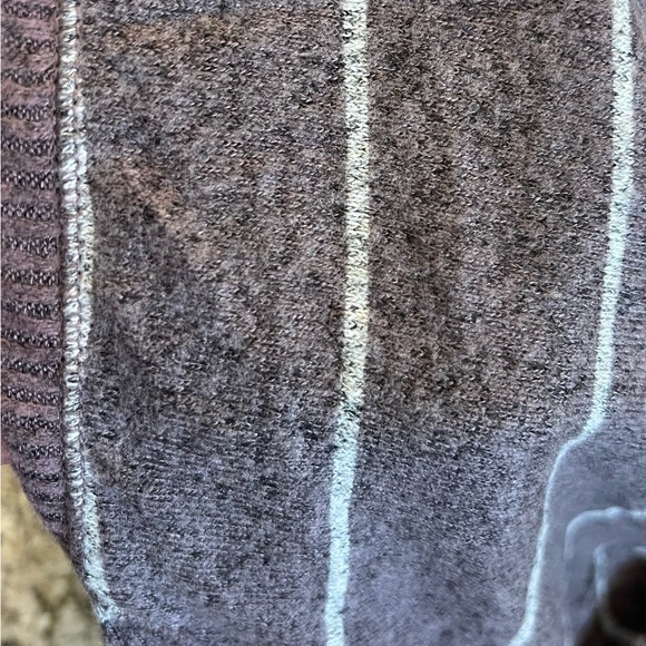 XS Mew Maurices Haven Cozy Knit Purple Striped Crew Neck Sweatshirt Lightweight - Picture 7 of 12